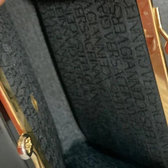 Versace Black and Gold Women's Wallet - Picture 10 of 11